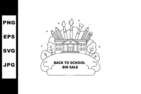 Back to School Big Sale School Supplies Graphics