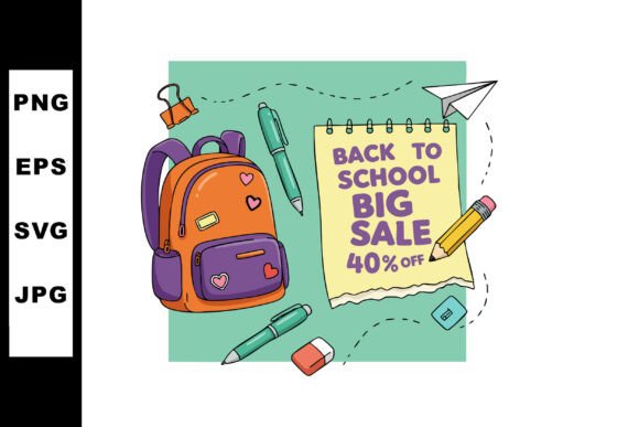 Back to School Big Sale with Orange Purp