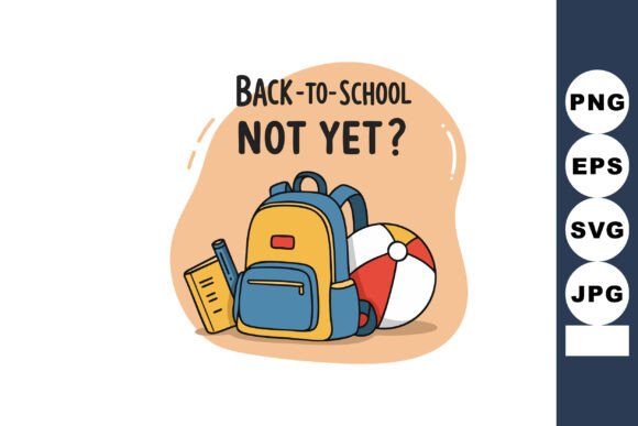 Back to School Concept with Backpack, Bo Graphics
