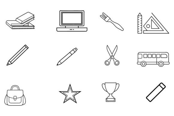 Back to School Doodle Graphics & Illustrations
