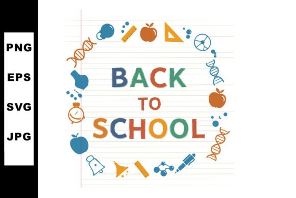 Back to School Education Icons and Symbo: Graphics & Illustrations