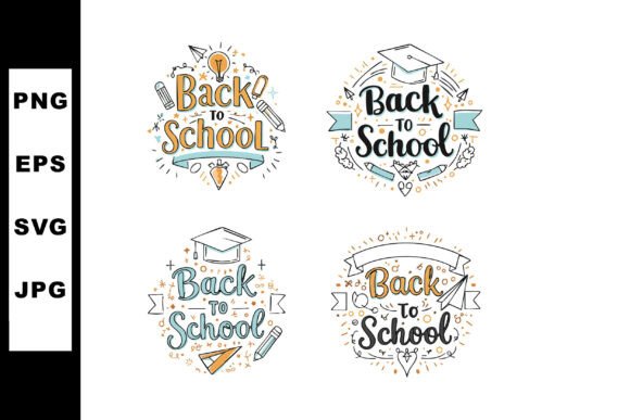 Back to School Educational Vector Design: Graphics & Illustrations