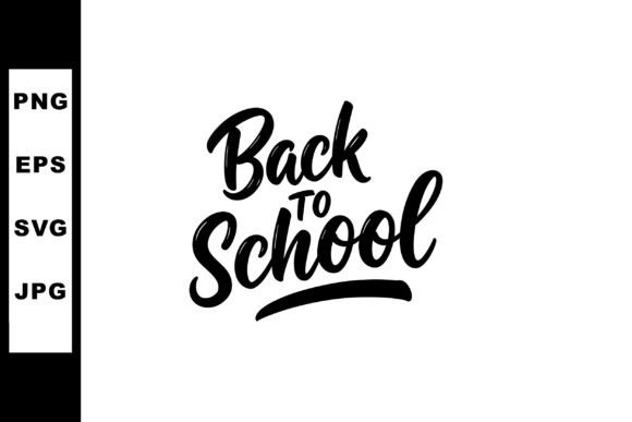 Back to School Handwritten Calligraphy T Graphics