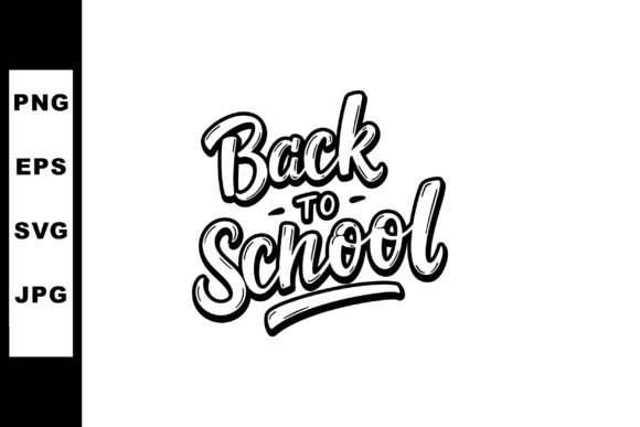 Back to School Lettering Graphics & Illustrations