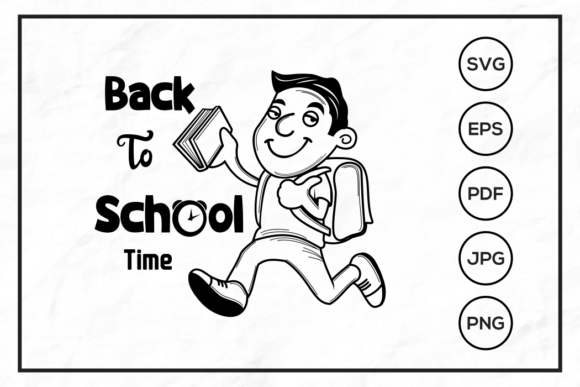 Back to School Student Doodle Character Graphics & Illustrations