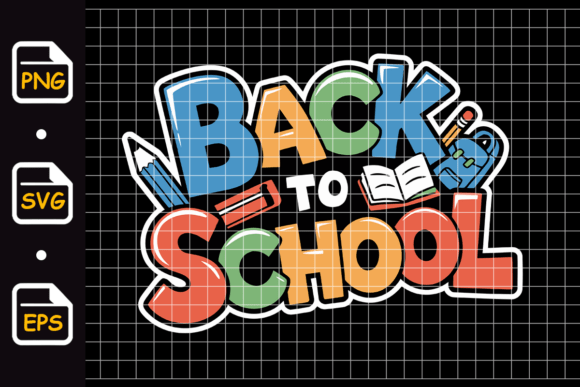 Colorful Back to School Typography: Graphics & Illustrations