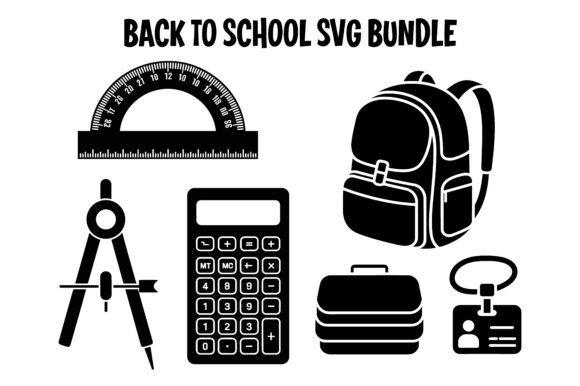 Minimalist Back to School Vector Elements: Graphics & Illustrations